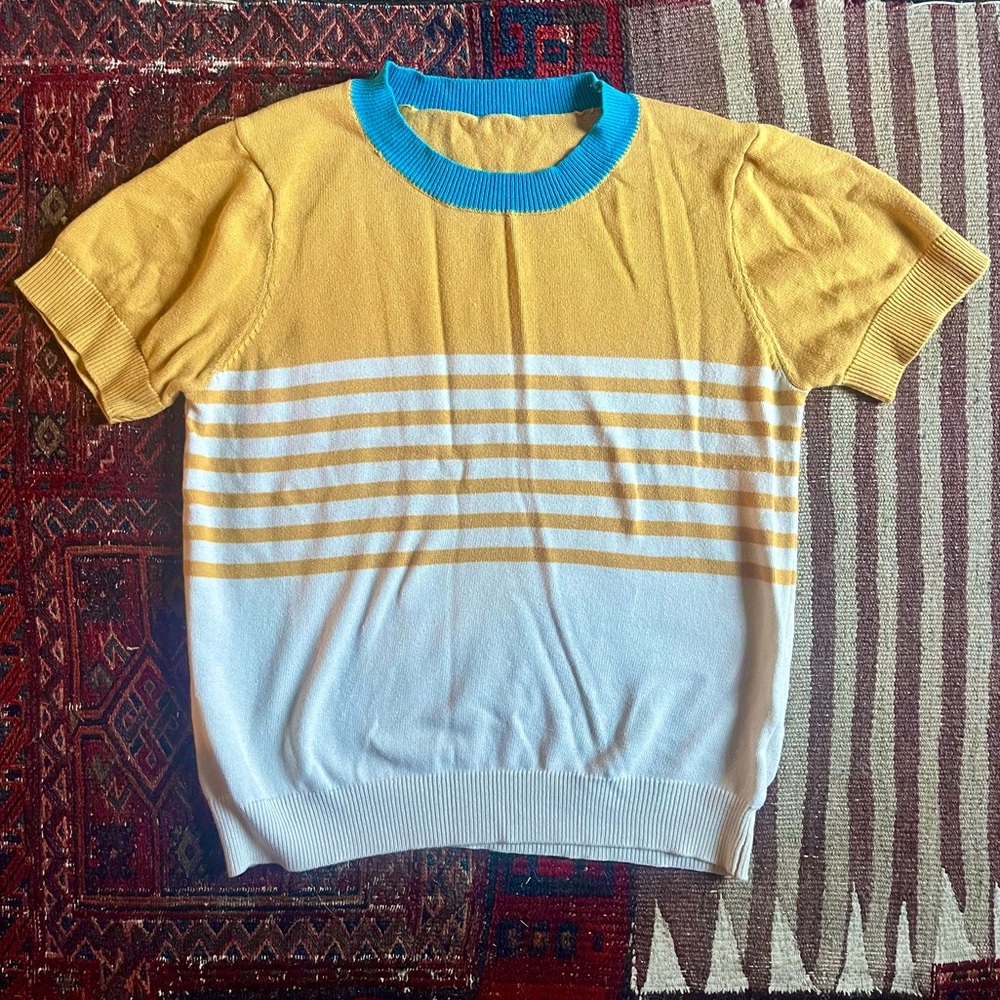 Cute short sleeve sweater